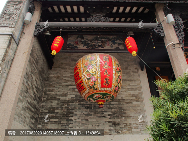 古村落,大紅燈籠