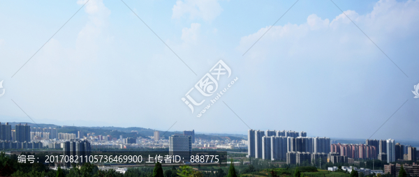 林立的高樓遠景