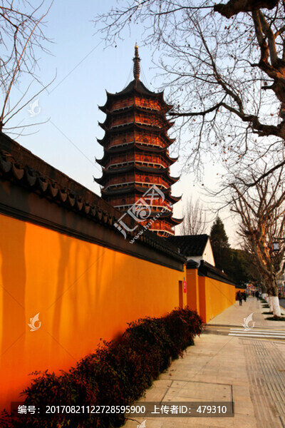 蘇州,北寺塔,院墻