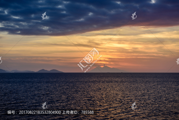 海上晚霞
