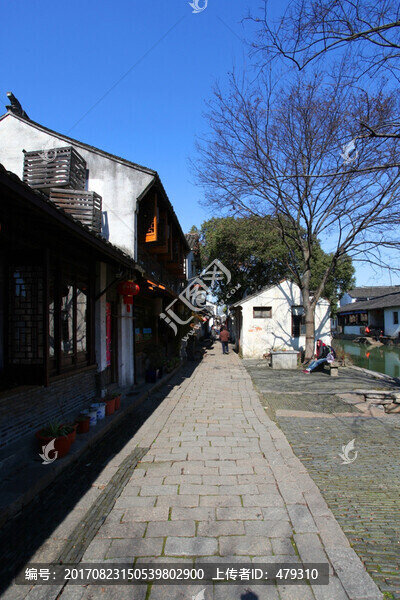 周莊,水鄉(xiāng),江南,街市,街道