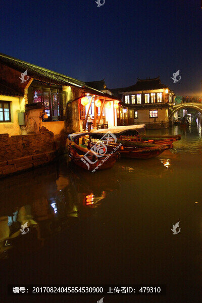 周莊,水鄉(xiāng),江南,民居,河道