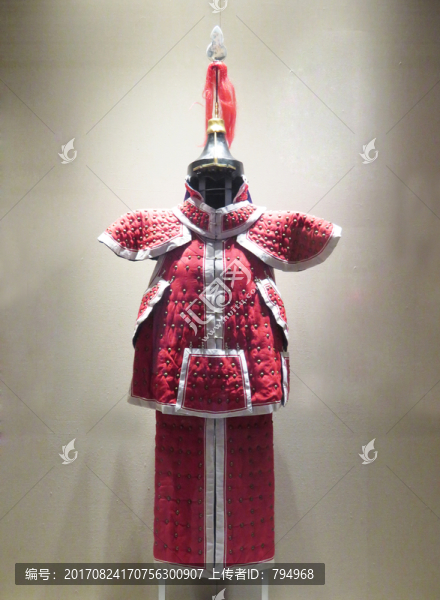清代鑲紅旗戰(zhàn)袍