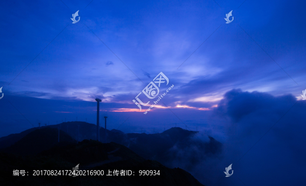 云海,日出,云彩
