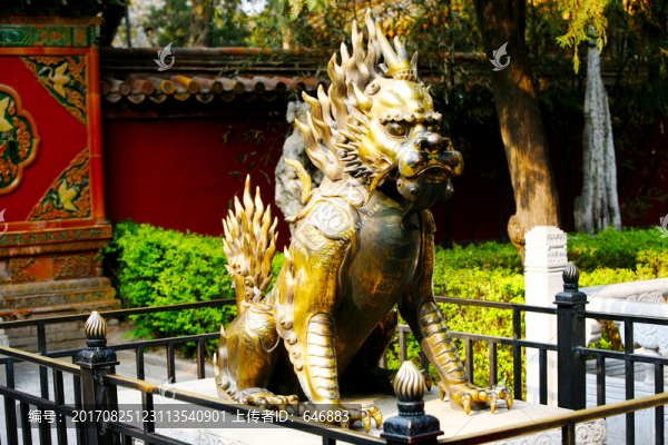 麒麟,鍍金,故宮