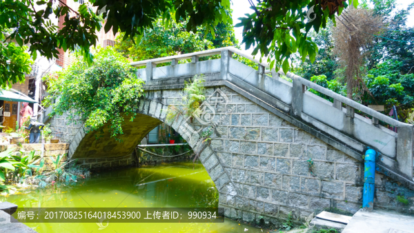 小洲村,小橋,流水