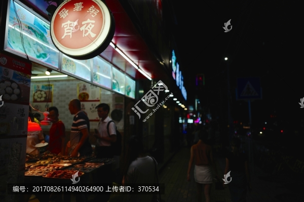 廣州小街道,夜景,廣東省,廣州