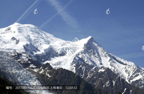 大量的勃朗峰