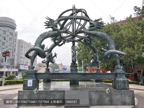 龍雕塑,龍銅雕