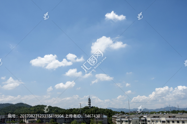 藍天白云