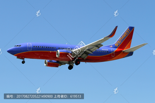 波音737飛機(jī)降落