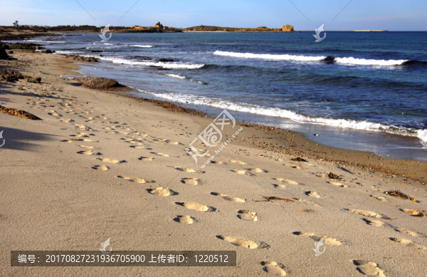 海灘上的痕跡