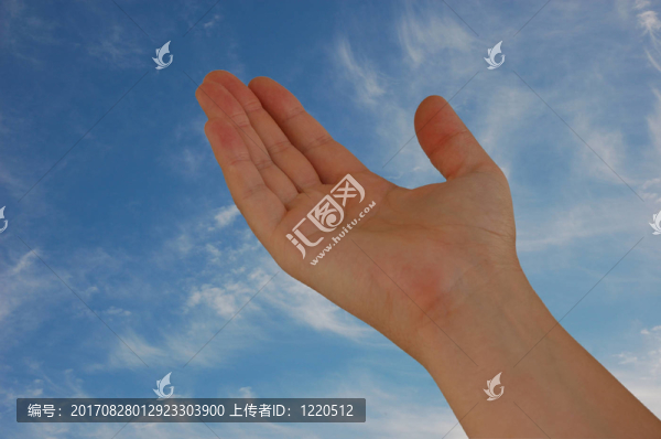 張開(kāi)的手