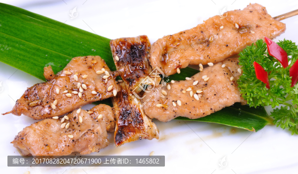 汁烤豬肉串