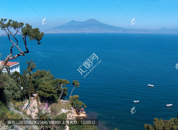 那不勒斯海岸景維蘇威火山
