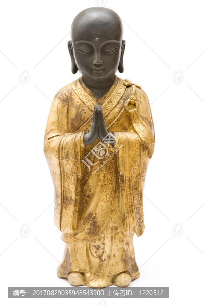 祈禱佛雕像