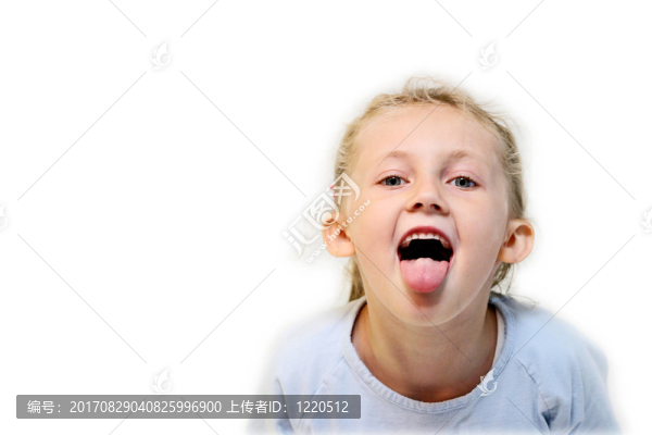 伸出舌頭