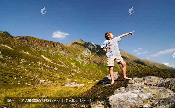 在山上