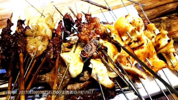 烤串,食品