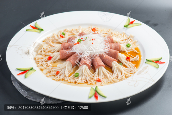 金針菇粉絲培根卷