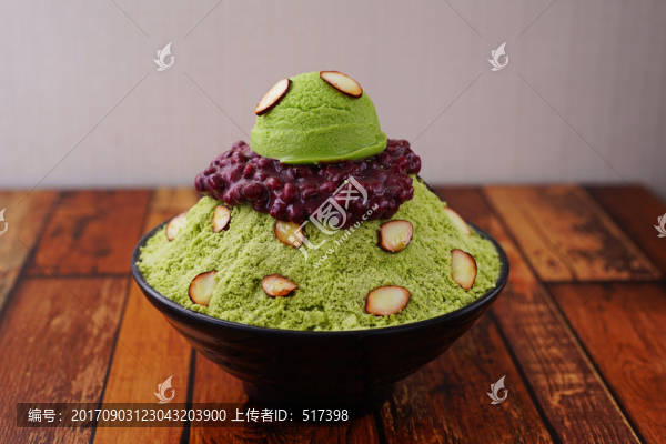 抹茶麻薯雪花冰