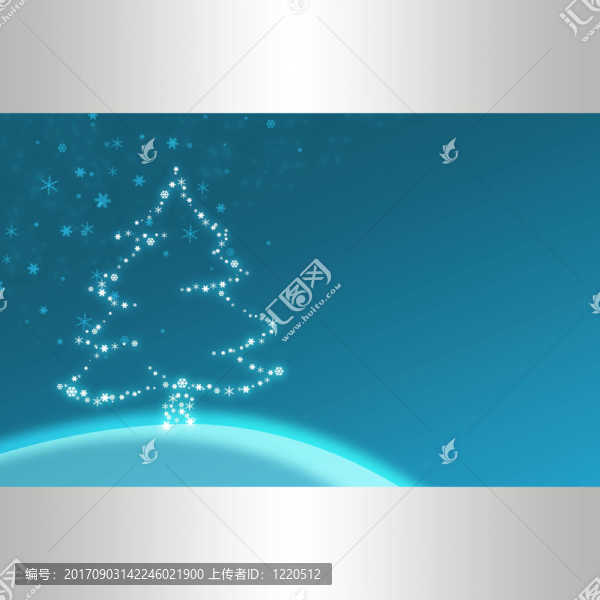 圣誕節(jié)藍(lán)色插畫
