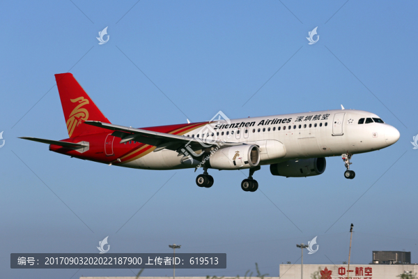 飛機(jī)降落,深圳航空
