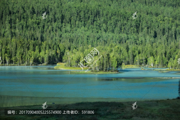 喀納斯景區(qū)神仙灣碧水青山