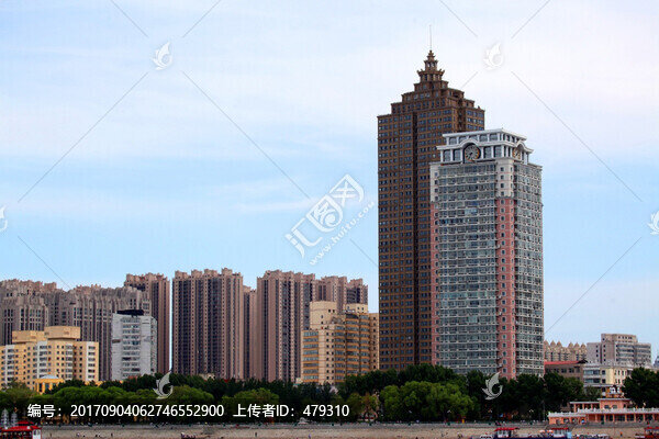 松花江,江畔,哈爾濱,高樓