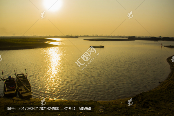 長(zhǎng)沙望城銅官窯湘江夕陽(yáng)