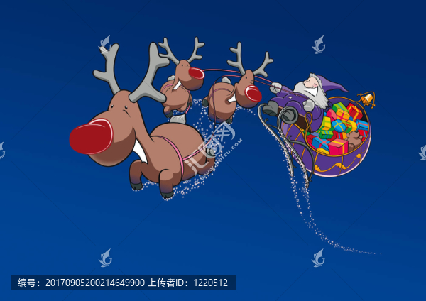 馴鹿雪橇圣誕老人