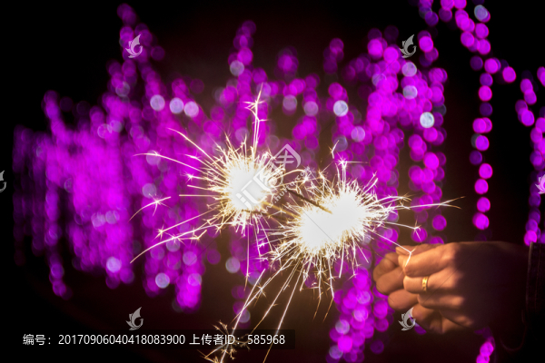 玩電光花