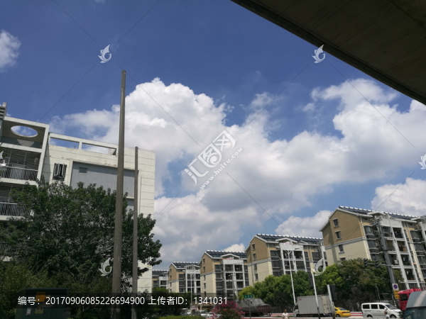 藍天白云