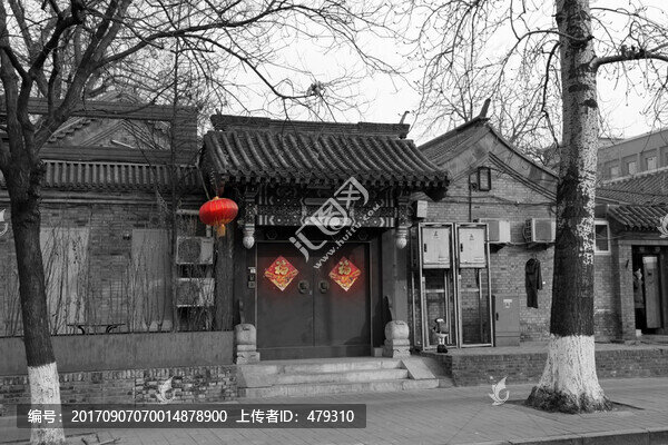 老北京,黑白照片,北京風光