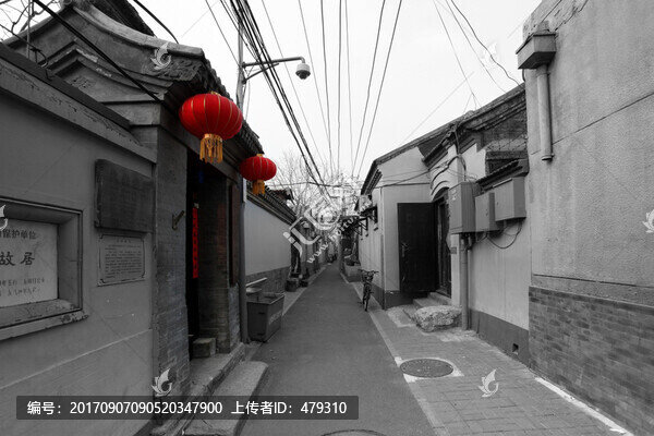 老北京,黑白照片,北京風光