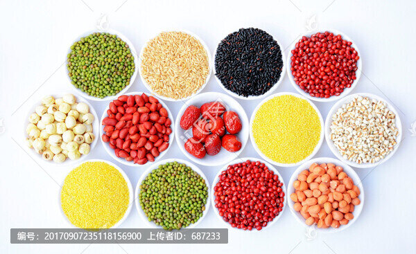 五谷雜糧紅棗紅豆花生綠豆
