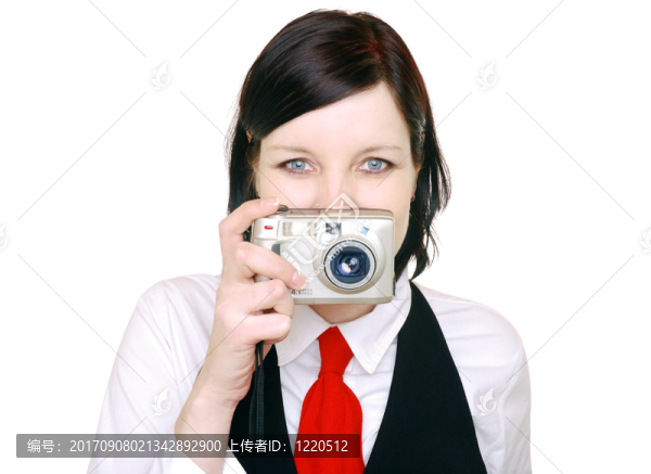 女人笑了