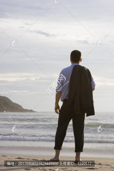 海灘上的商人