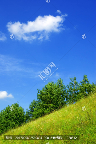 藍(lán)色的山