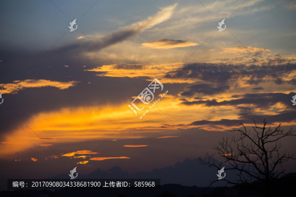 火燒云晚霞