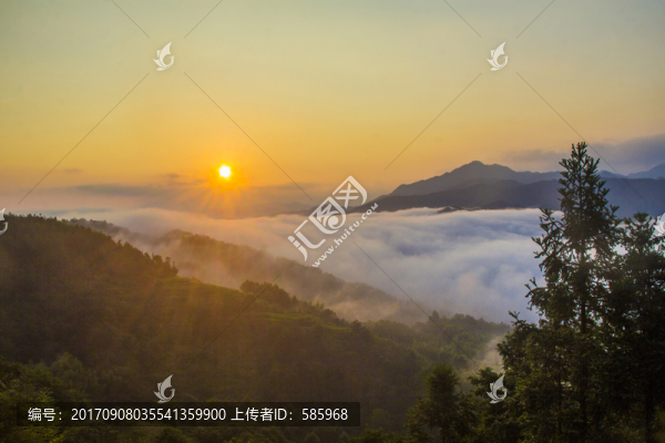 湖洋梯田日出云海