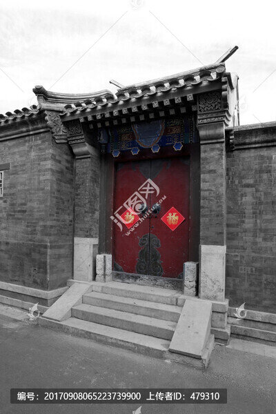 老北京,黑白照片