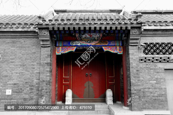 老北京,黑白照片,北京風光