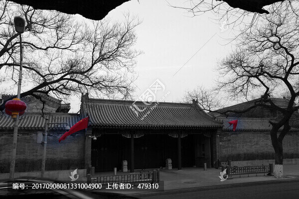 老北京,黑白照片