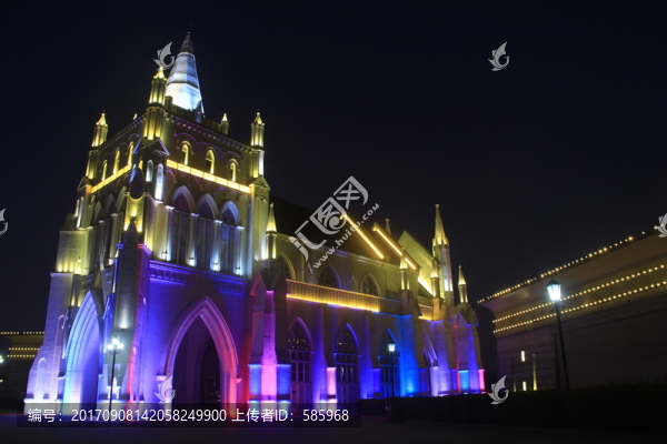瀏陽河婚慶園夜景