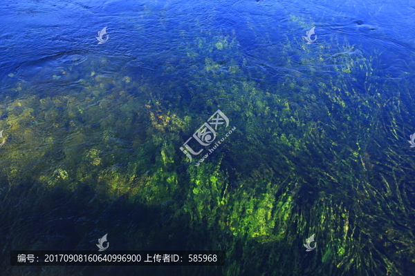 再生水清澈見(jiàn)底的水面