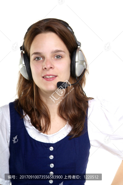 女人與耳機