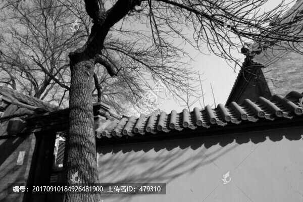 老北京,黑白照片