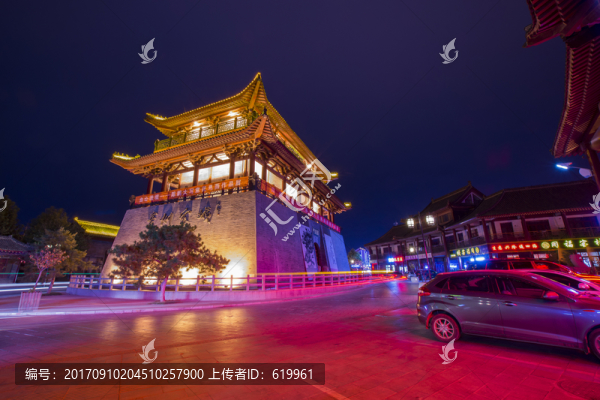 青州宋城安定門夜景