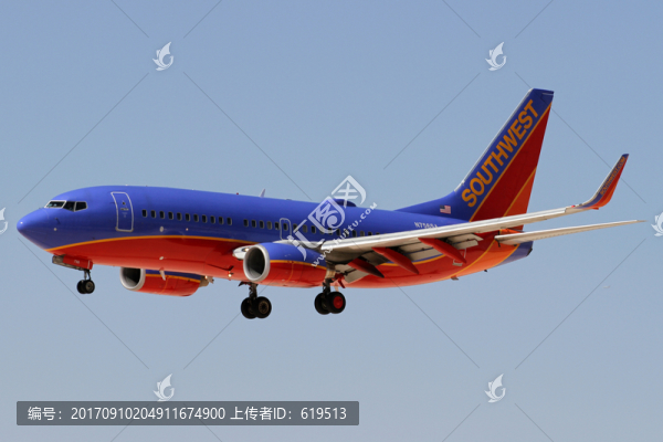 美國西南航空,飛機降落